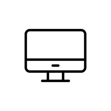 Computer icon vector illustration. computer monitor sign and symbol Illustrazione stock