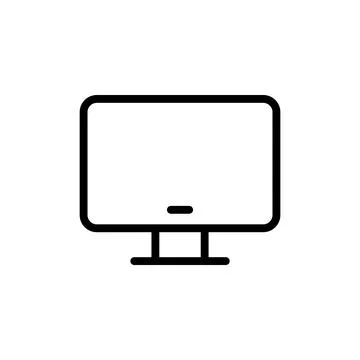 Computer icon vector illustration. computer monitor sign and symbol Illustrazione stock