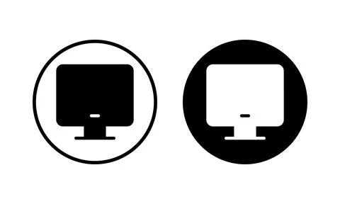 Computer icon vector illustration. computer monitor sign and symbol イラスト素材