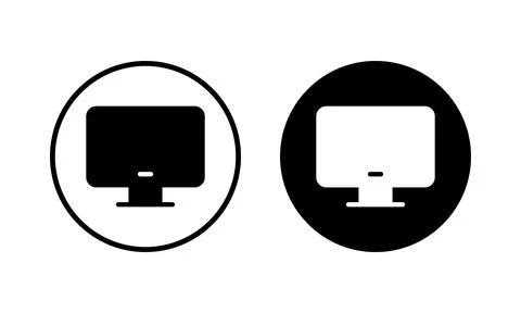 Computer icon vector illustration. computer monitor sign and symbol イラスト素材