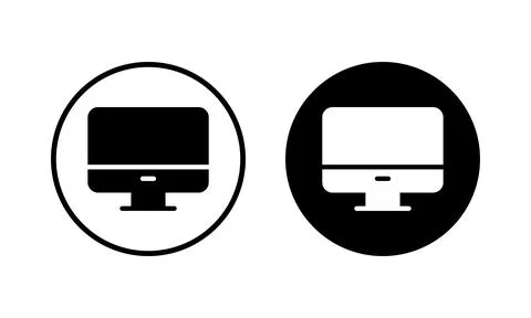 Computer icon vector illustration. computer monitor sign and symbol 스톡 일러스트