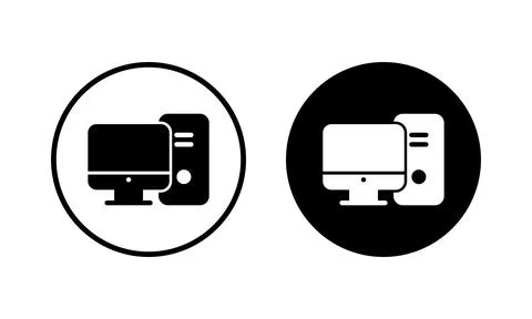 Computer icon vector illustration. computer monitor sign and symbol 스톡 일러스트