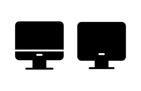 Computer icon vector illustration. computer monitor sign and symbol 스톡 일러스트