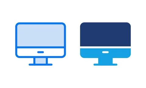 Computer icon vector illustration. computer monitor sign and symbol Stock Illustration