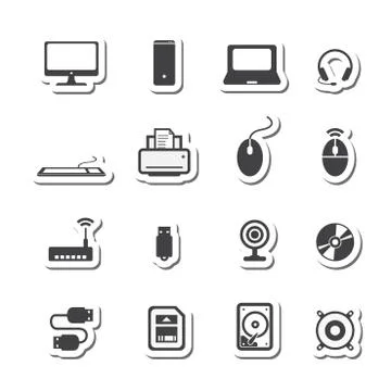 Computer icons Stock Illustration