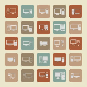 Computer icons Stock Illustration