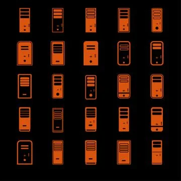 Computer icons Stock Illustration