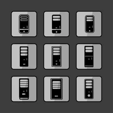 Computer icons Stock Illustration