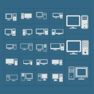 Computer icons Stock Illustration
