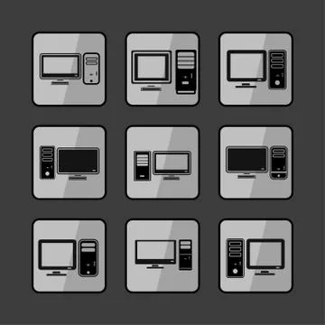 Computer icons Stock Illustration