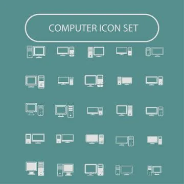 Computer icons Stock Illustration