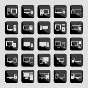 Computer icons Stock Illustration