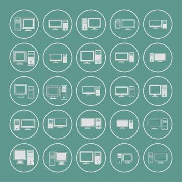 Computer icons Stock Illustration