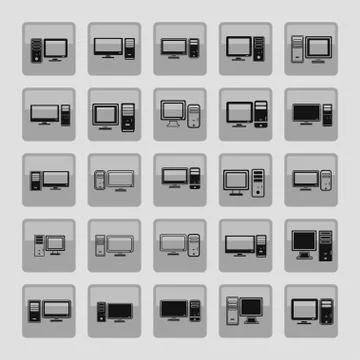 Computer icons Stock Illustration