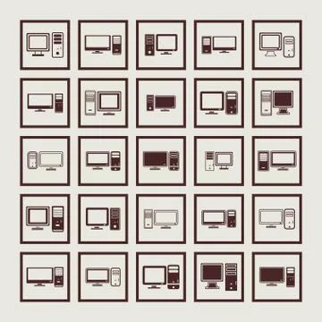 Computer icons Stock Illustration