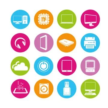 Computer icons Stock Illustration