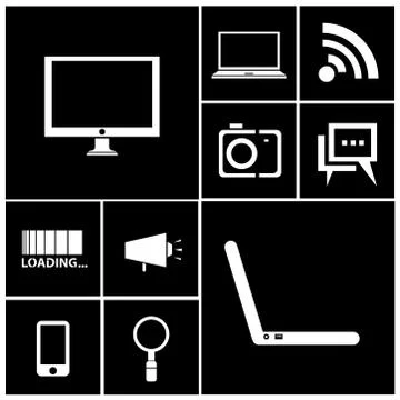 Computer icons Illustrazione stock
