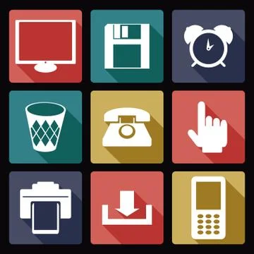 Computer icons Stock Illustration