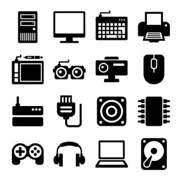 Computer Icons Set. Vector Stock-Illustration