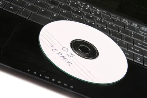 Computer with illegal software Stock Photos