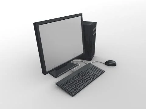 Computer Illustrazione stock