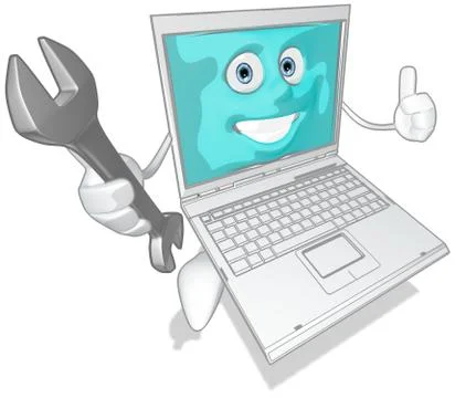 Computer Illustrazione stock