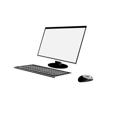 Computer Illustrazione stock