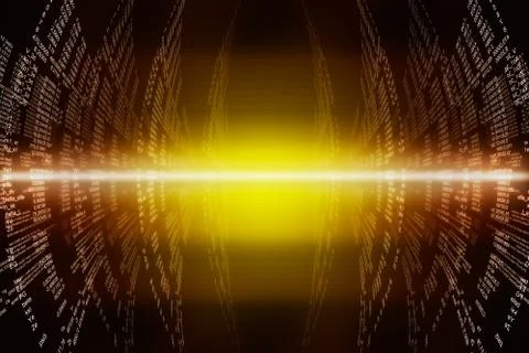 Computer illustration consisting of binary code Stock Illustration