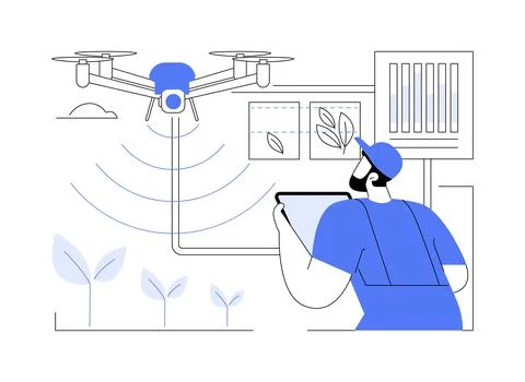 Computer imaging isolated cartoon vector illustrations. Stock Illustration