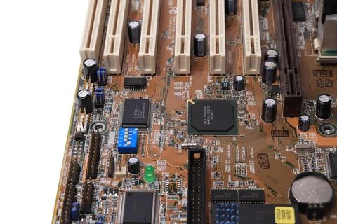 The computer is inside. The motherboard. Stock-Fotos