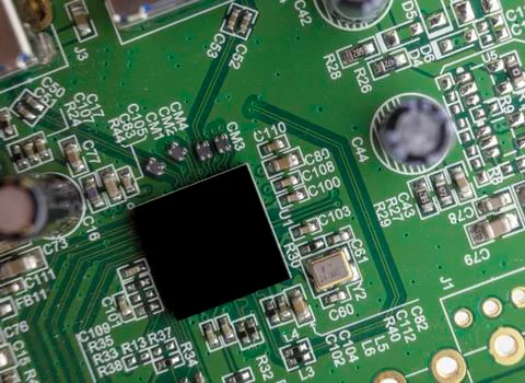 Computer integrated Circuit Board Stock Photos