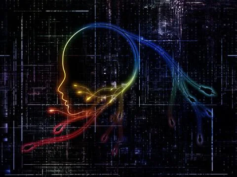 Computer Intelligence Ilustración de archivo