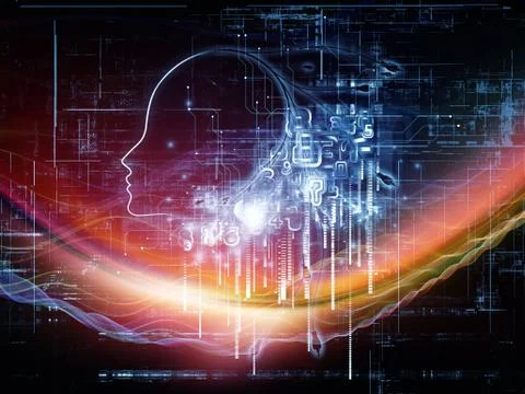 Computer Intelligence Ilustración de archivo