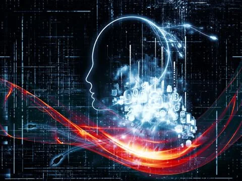 Computer Intelligence Stockillustratie