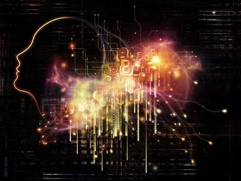 Computer Intelligence Stock Illustration