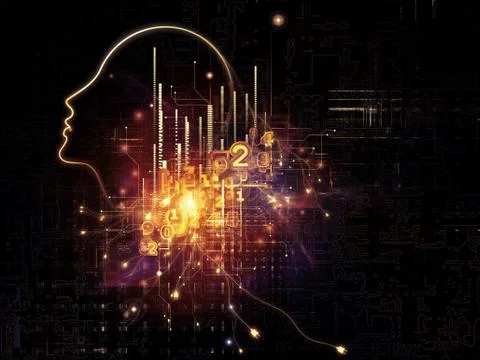 Computer Intelligence Stock Illustration