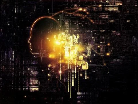 Computer Intelligence Stockillustratie