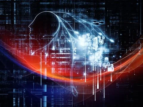 Computer Intelligence 스톡 일러스트