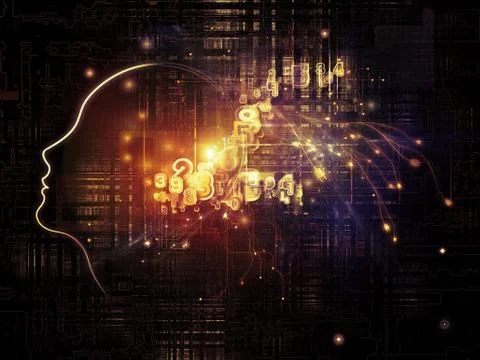 Computer Intelligence Ilustración de archivo