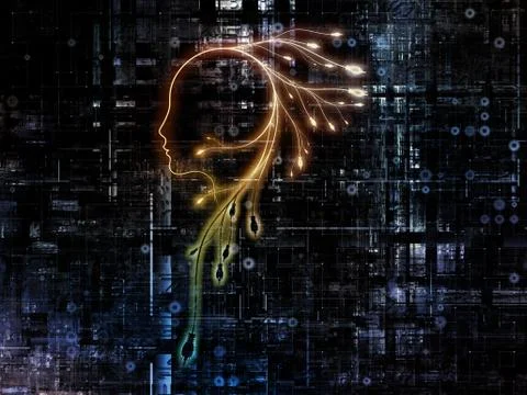 Computer Intelligence Stock Illustration