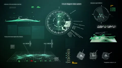 Computer interface 2 loop Stock Footage 51025242