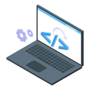Computer interface icon isometric vector. Software email Stock Illustration