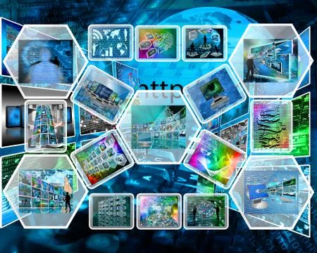 Computer interface Illustrazione stock