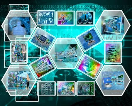 Computer interface Illustrazione stock