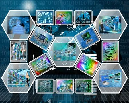 Computer interface Illustrazione stock