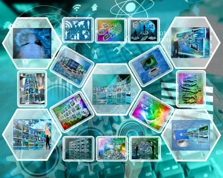 Computer interface Illustrazione stock