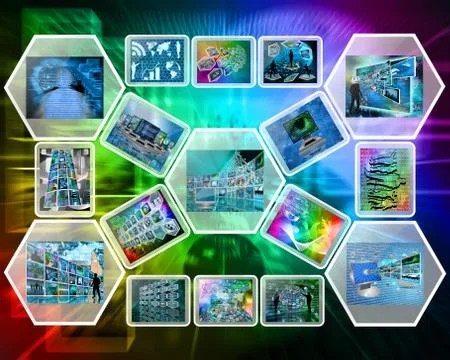 Computer interface Illustrazione stock