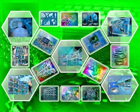 Computer interface Illustrazione stock