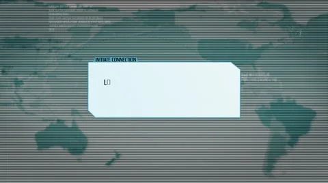 Computer interface searching in a database. Subject found. Surveillance. Cyan. Stock Footage 59583038