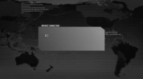 Computer interface searching in a database. Subject found. Surveillance. Gray. Stock Footage 59583048